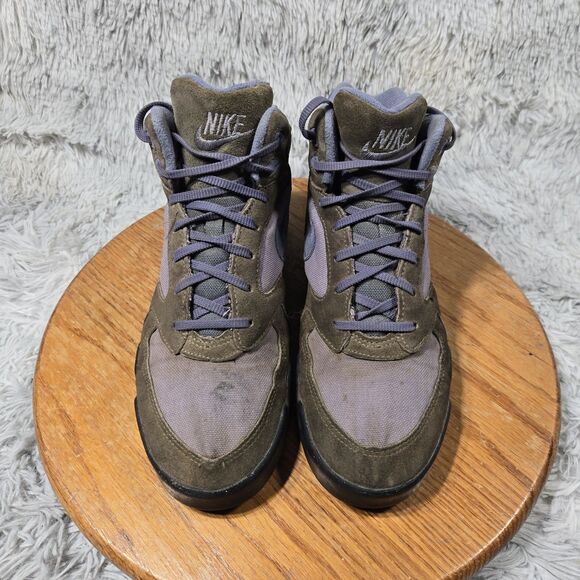 Vintage 90's Nike ACG Air Caldera Women 9.5 Hiking Boots Brown/Purple Shoes Read - Picture 10 of 14